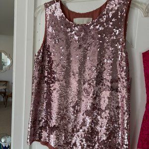 J.Crew Collection pink sequin top